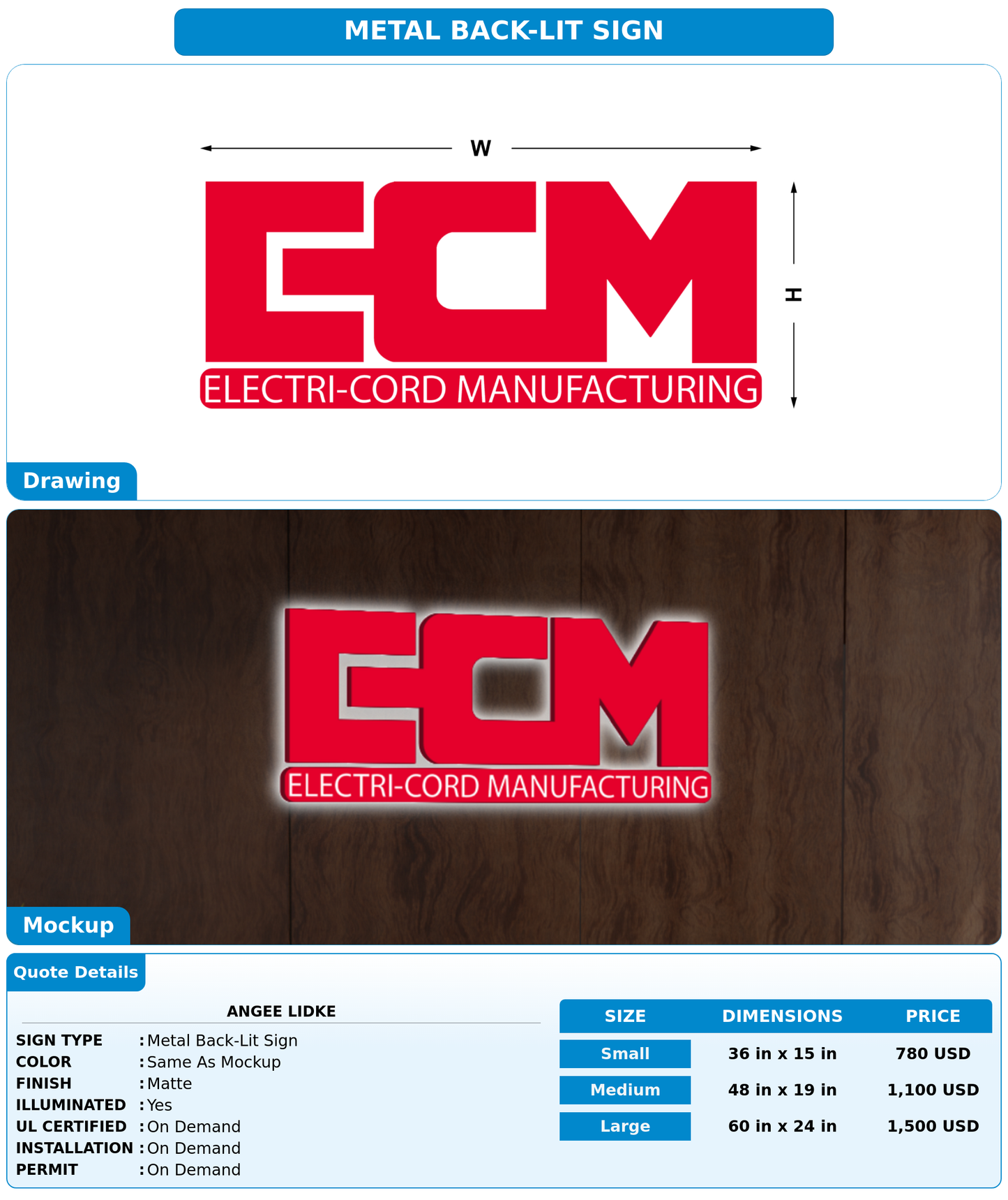 CUSTOM MOCKUP SIGN FOR Angee Lidke