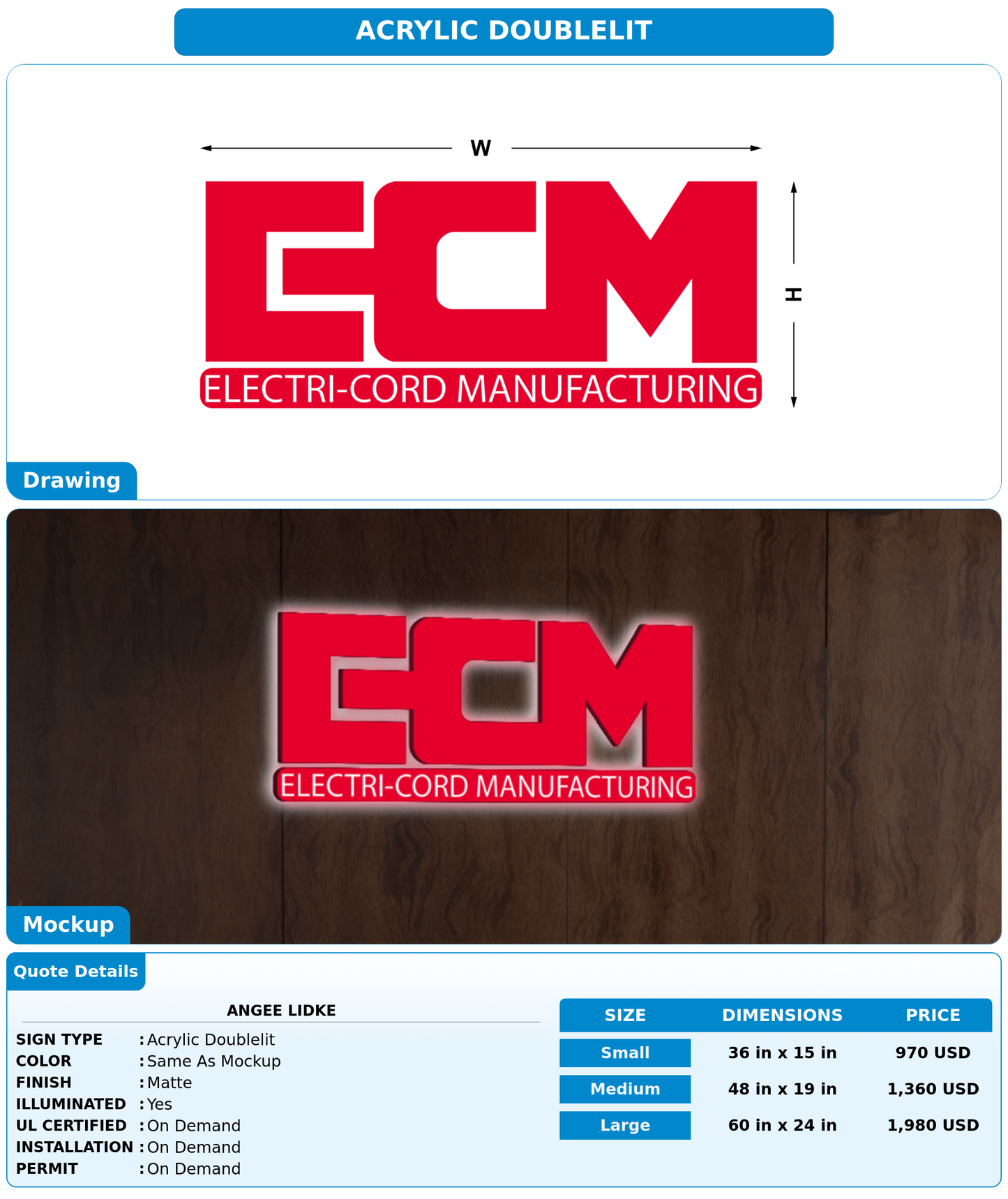 CUSTOM MOCKUP SIGN FOR Angee Lidke