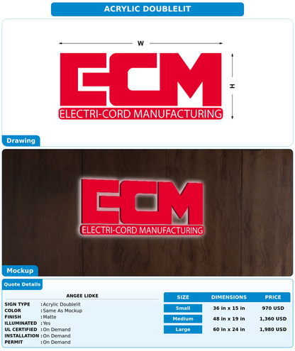 CUSTOM MOCKUP SIGN FOR Angee Lidke