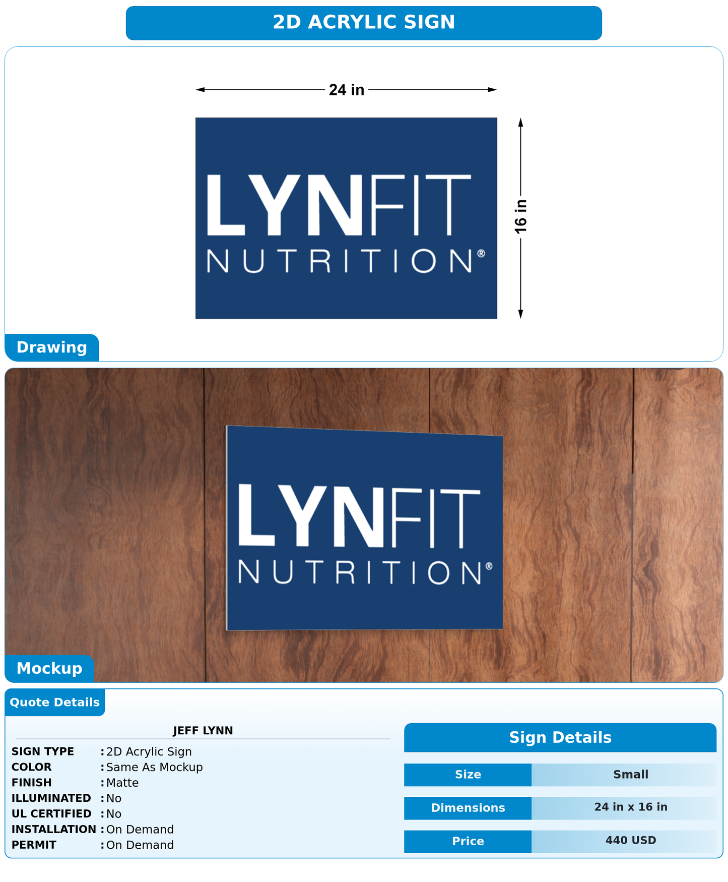 CUSTOM MOCKUP SIGN FOR Jeff lynn