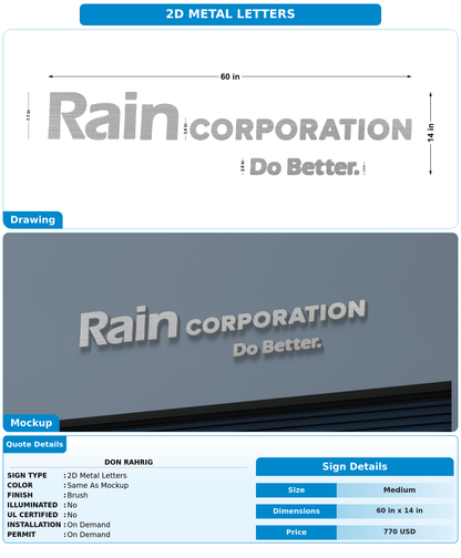 CUSTOM MOCKUP SIGN FOR Don Rahrig