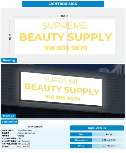 CUSTOM MOCKUP SIGN FOR Sylvie NKAFU