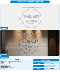 CUSTOM MOCKUP SIGN FOR Pamela