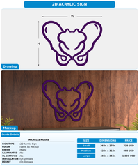 CUSTOM MOCKUP SIGN FOR Michelle Moore