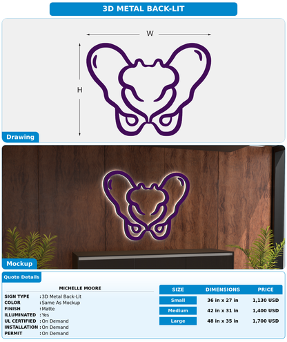 CUSTOM MOCKUP SIGN FOR Michelle Moore