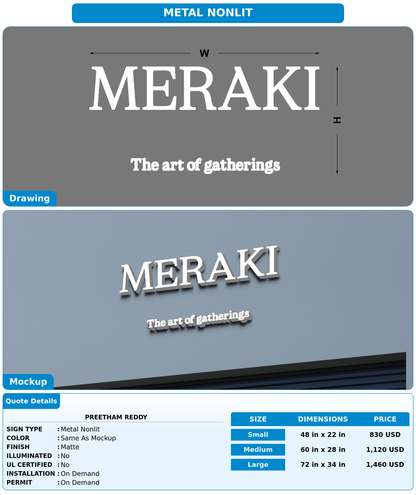 CUSTOM MOCKUP SIGN FOR Preetham reddy