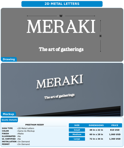 CUSTOM MOCKUP SIGN FOR Preetham reddy