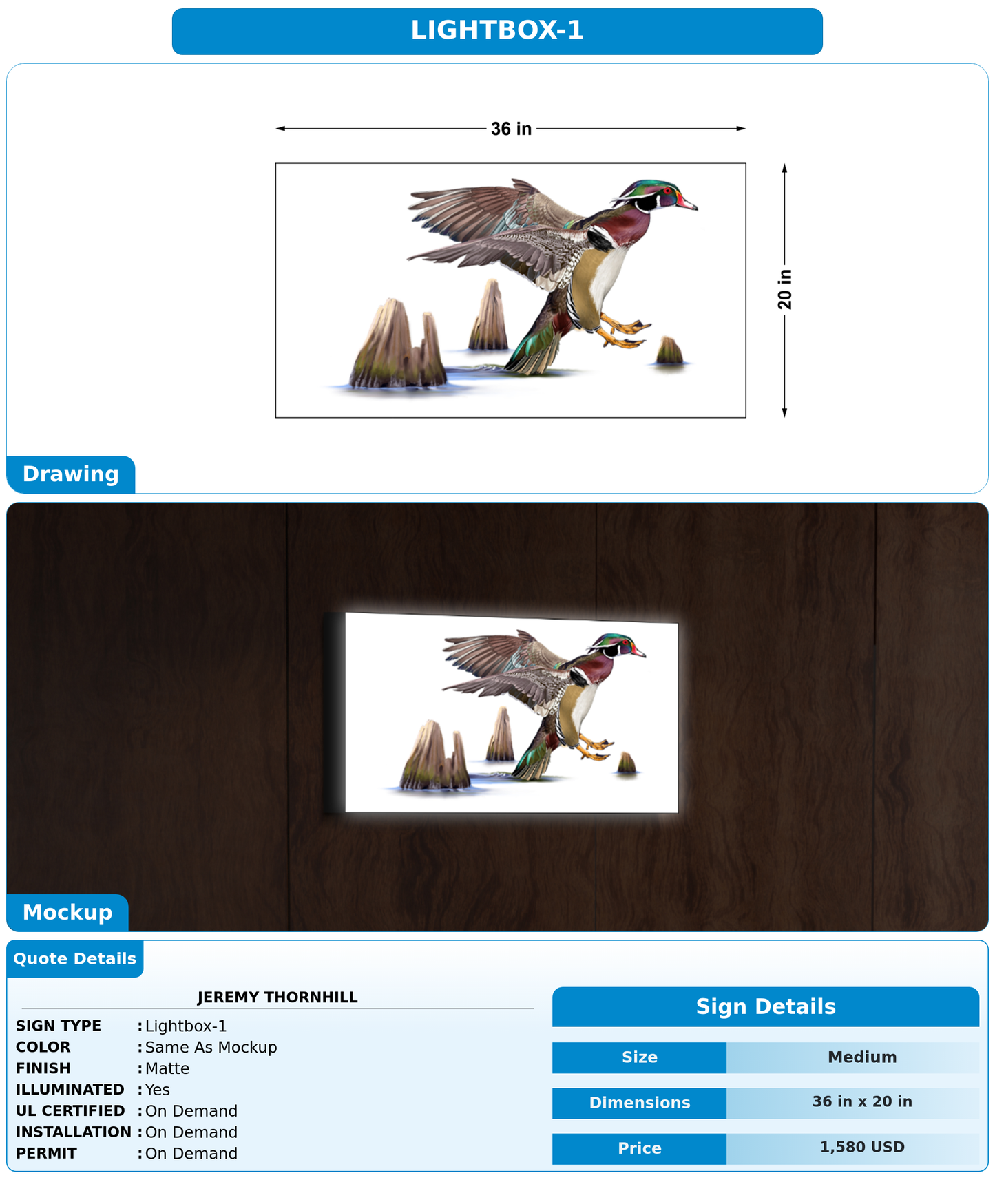 CUSTOM MOCKUP SIGN FOR Jeremy Thornhill