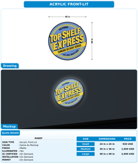 CUSTOM MOCKUP SIGN FOR Randy