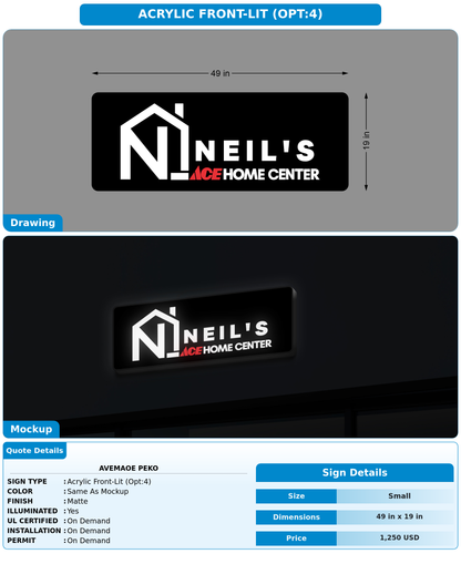 CUSTOM MOCKUP SIGN FOR Avemaoe Peko