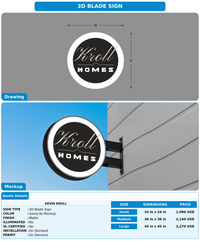CUSTOM MOCKUP SIGN FOR Kevin Kroll