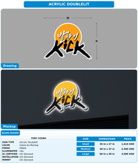 CUSTOM MOCKUP SIGN FOR Tony Chung