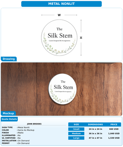 CUSTOM MOCKUP SIGN FOR John Brooks