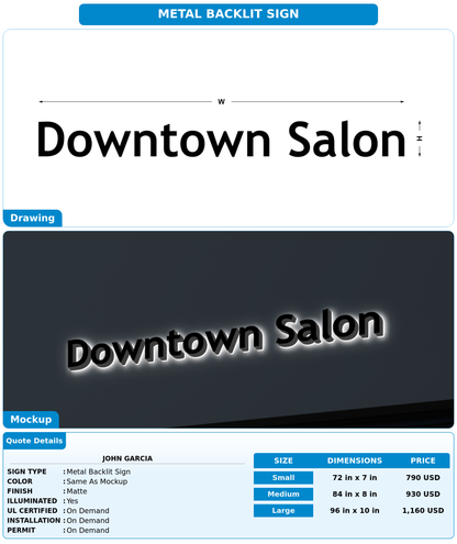 CUSTOM MOCKUP SIGN FOR John Garcia