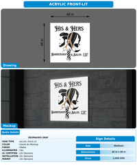 CUSTOM MOCKUP SIGN FOR Deumauris Gray