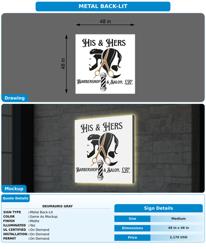 CUSTOM MOCKUP SIGN FOR Deumauris Gray