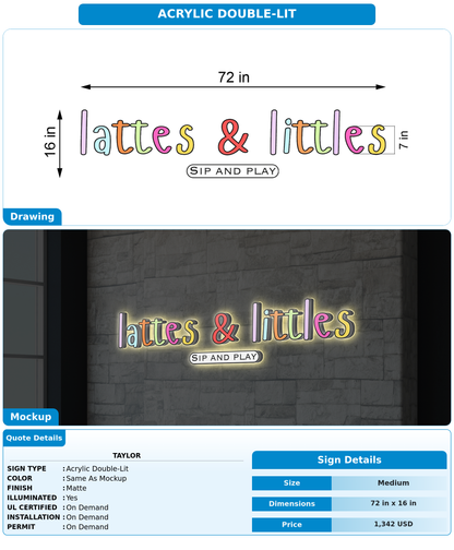 CUSTOM MOCKUP SIGN FOR Taylor