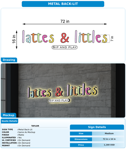 CUSTOM MOCKUP SIGN FOR Taylor