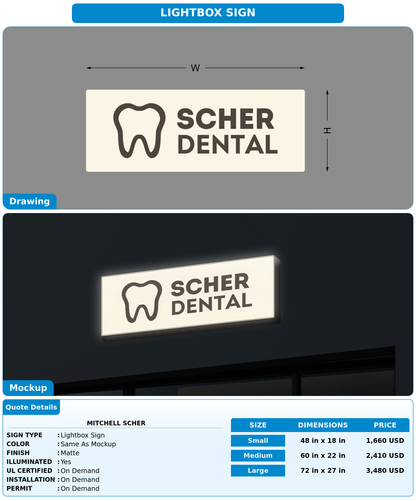 CUSTOM MOCKUP SIGN FOR Mitchell Scher