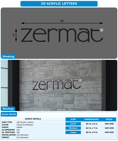 CUSTOM MOCKUP SIGN FOR Amado Raviela