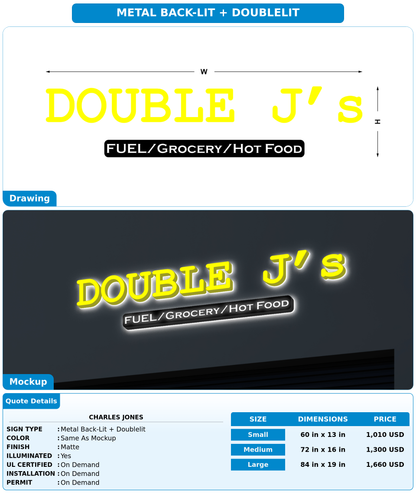 CUSTOM MOCKUP SIGN FOR Charles Jones
