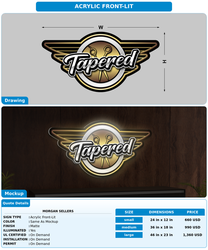 CUSTOM MOCKUP SIGN FOR Morgan Sellers
