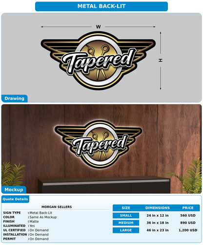 CUSTOM MOCKUP SIGN FOR Morgan Sellers