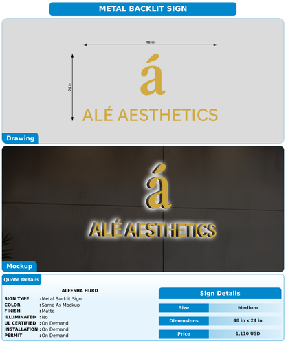 CUSTOM MOCKUP SIGN FOR Aleesha Hurd