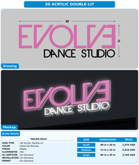 CUSTOM MOCKUP SIGN FOR Malika Kelly