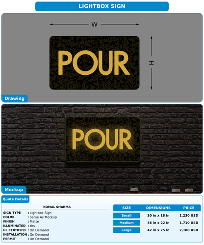 CUSTOM MOCKUP SIGN FOR Komal Sharma