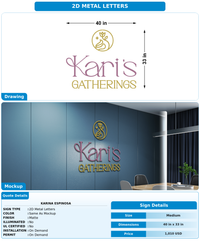 CUSTOM MOCKUP SIGN FOR Karina Espinosa