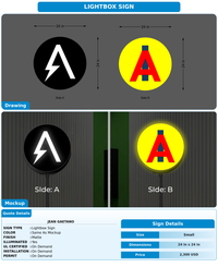 CUSTOM MOCKUP SIGN FOR Jean Gaetano