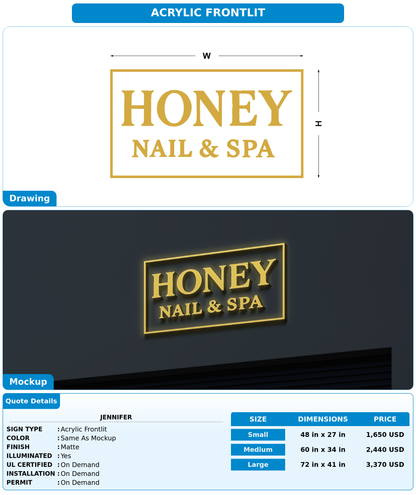 CUSTOM MOCKUP SIGN FOR Jennifer