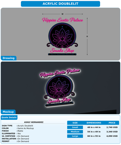 CUSTOM MOCKUP SIGN FOR Ashly Hernandez