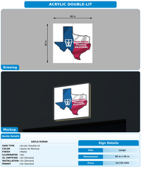 CUSTOM MOCKUP SIGN FOR Kayla Duran
