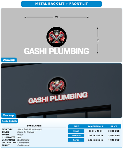 CUSTOM MOCKUP SIGN FOR Daniel Gashi