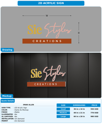 CUSTOM MOCKUP SIGN FOR Imani Allen