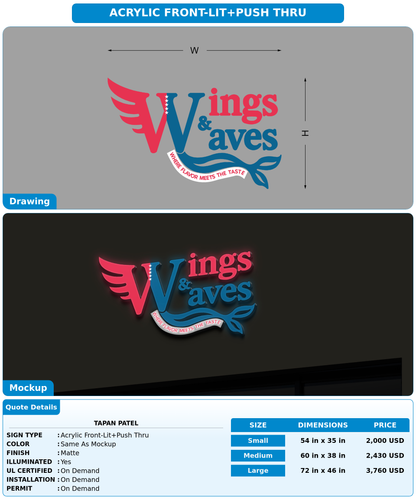 CUSTOM MOCKUP SIGN FOR tapan patel