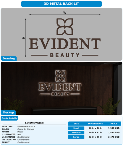 CUSTOM MOCKUP SIGN FOR Dannays Vallejo