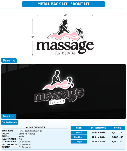 CUSTOM MOCKUP SIGN FOR Olivia Clements