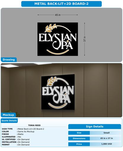 CUSTOM MOCKUP SIGN FOR Tonia Reed