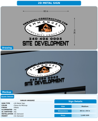 CUSTOM MOCKUP SIGN FOR Carlos Vasquez