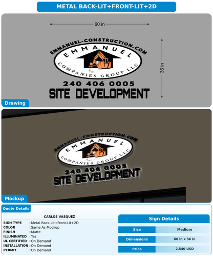 CUSTOM MOCKUP SIGN FOR Carlos Vasquez