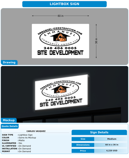 CUSTOM MOCKUP SIGN FOR Carlos Vasquez