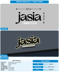 CUSTOM MOCKUP SIGN FOR Jana Poprocka