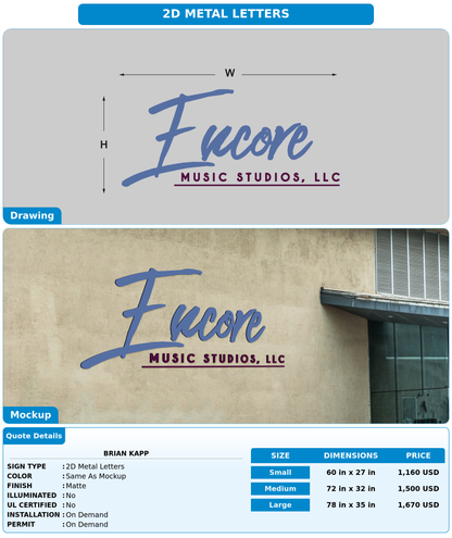 CUSTOM MOCKUP SIGN FOR Brian Kapp