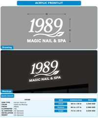 CUSTOM MOCKUP SIGN FOR Vivian