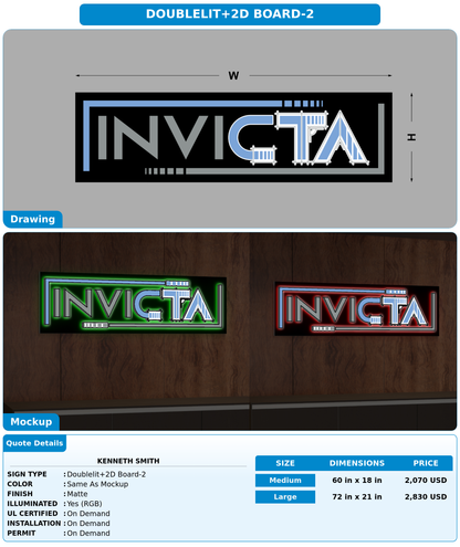 CUSTOM MOCKUP SIGN FOR Kenneth Smith