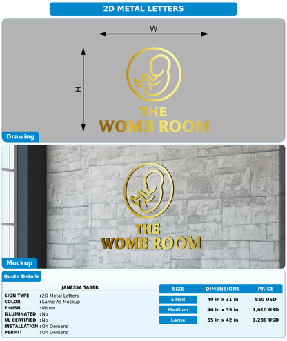 CUSTOM MOCKUP SIGN FOR Janessa Taber