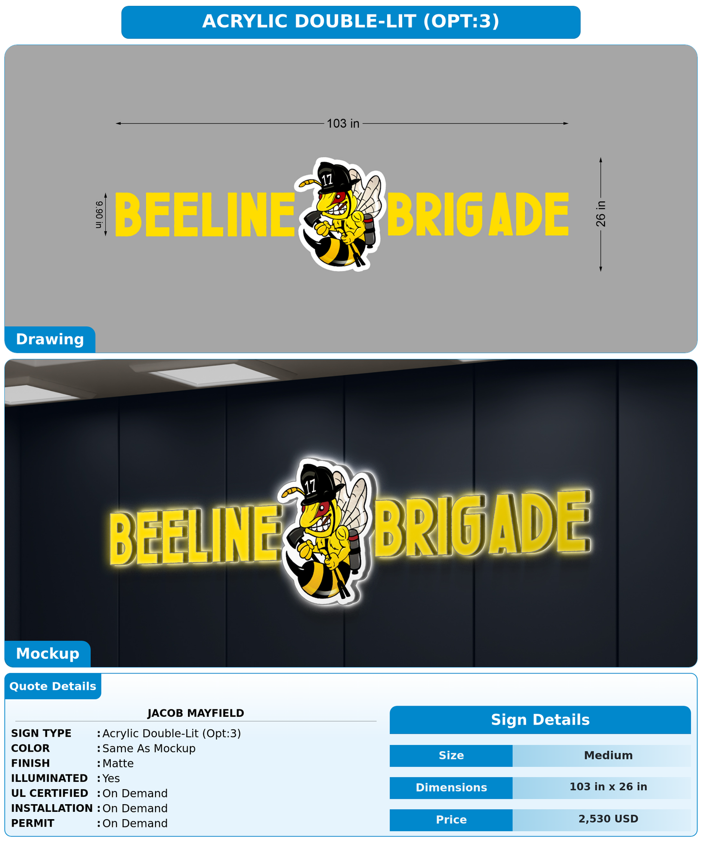 CUSTOM MOCKUP SIGN FOR Jacob Mayfield